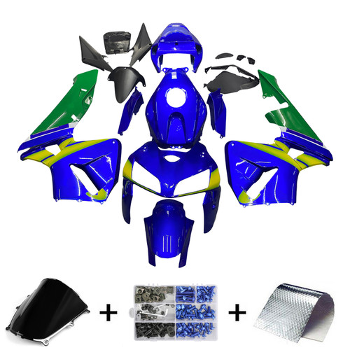 Amotopart Fairings Honda CBR 600 RR Blue & Green Movistar Racing (2005-2006)