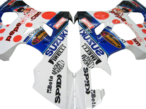 Fairings Suzuki GSXR 600 750 Multi-Color pepephone Racing  (2004-2005)