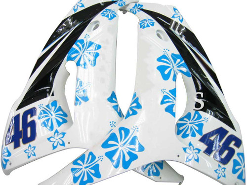 Amotopart Fairings Honda CBR 1000 RR White & Blue Floral Racing (2006-2007)