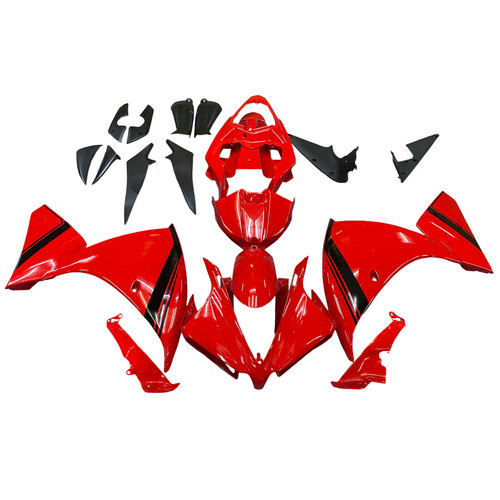 Amotopart Fairings Plastics Yamaha YZF R1 Red R1 Racing (2012-2014)