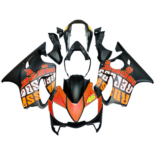 Amotopart Fairings Honda CBR 600 F4i Black Valentino Rossi Racing (2004-2007)