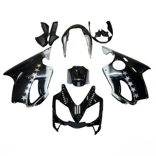 Amotopart Fairings Honda CBR 600 F4i Black SevenStars Racing (2004-2007)