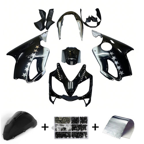 Amotopart Fairings Honda CBR 600 F4i Black SevenStars Racing (2004-2007)