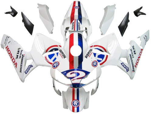 Fairings Honda CBR 600 RR No.2 White Repsol Racing (2003-2004)