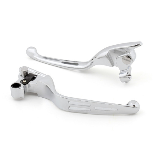 Brake Clutch Levers Harley-Davidson Electra Road Street Tri Ultra Glide Road King (2008-2013) Pair, Chrome