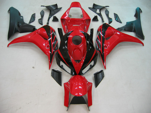 Amotopart Fairings 2006 2007 Honda CBR1000RR Red Black CBR Racing