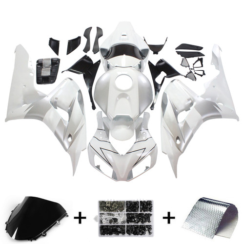 Amotopart Fairings Honda CBR 1000 RR White & Silver Repsol Racing (2006-2007)
