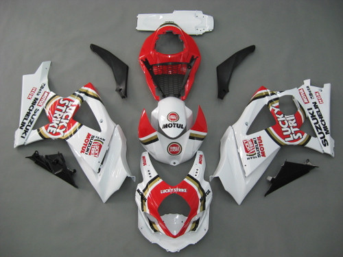 Fairings Suzuki GSXR 1000 White & Red Lucky Strike Racing  (2007-2008)