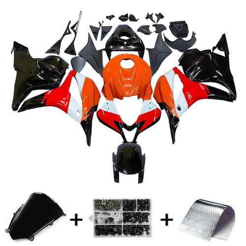 Amotopart Fairings Honda CBR 600 RR Black & Orange Repsol Racing (2009-2012)