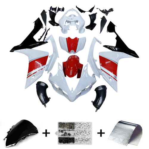 Amotopart Fairings Yamaha YZF-R1 White Red Black R1 Racing (2007-2008)