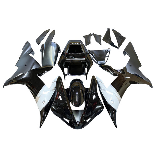 Amotopart Fairings Yamaha YZF-R1 Black R1 Racing (2002-2003)