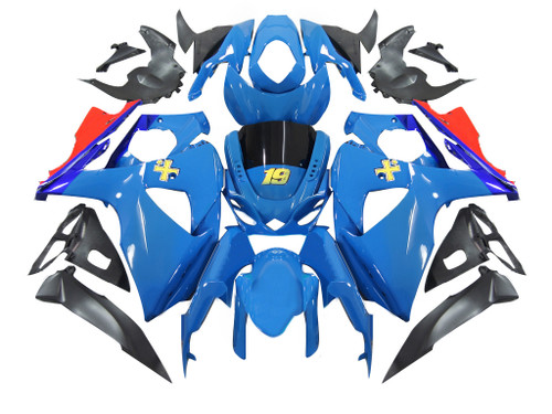 Amotopart Fairings Suzuki GSXR 1000 Blue Rizla Racing  (2009-2016)