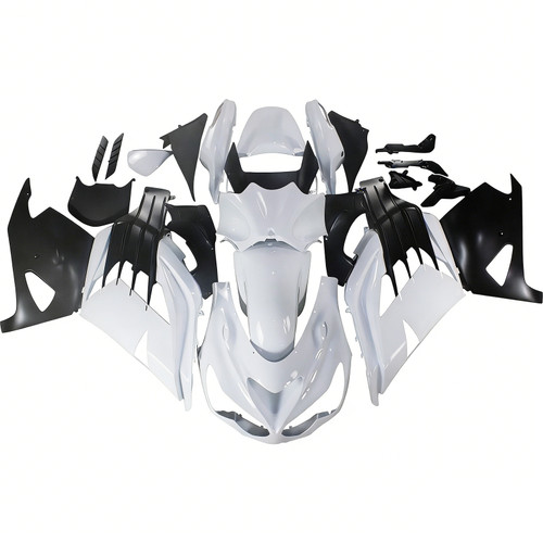 Amotopart Fairings Plastics Kawasaki ZX14R Ninja White Racing (2012-2021)