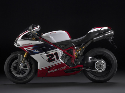 Fairings Ducati 1098 1198 848 White Red No.21 1098 Racing (2007-2012)