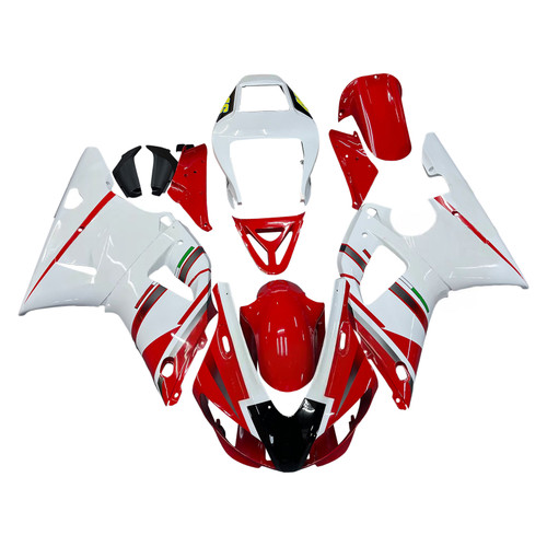 Amotopart Fairings Yamaha YZF-R1 Red White No.46 FIAT  R1 Racing (1998-1999)