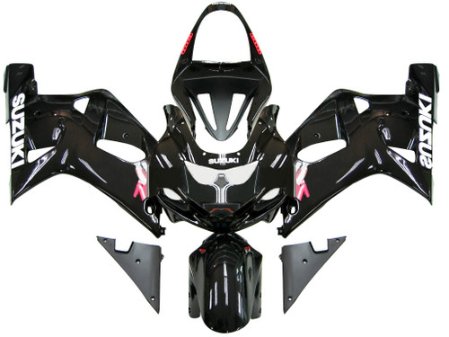 Fairings Suzuki GSXR 600 Black GSXR Racing  (2001-2003)