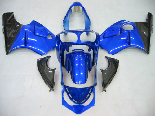 Amotopart Fairings Kawasaki ZX12R Blue & Black ZX12R Racing (2000-2001)