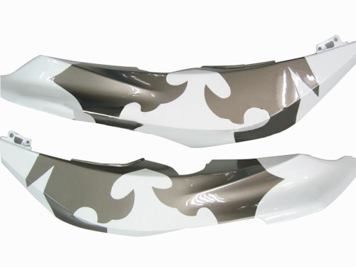 Amotopart Fairings Honda CBR 600 RR White Silver Black Tribal Racing (2009-2012)