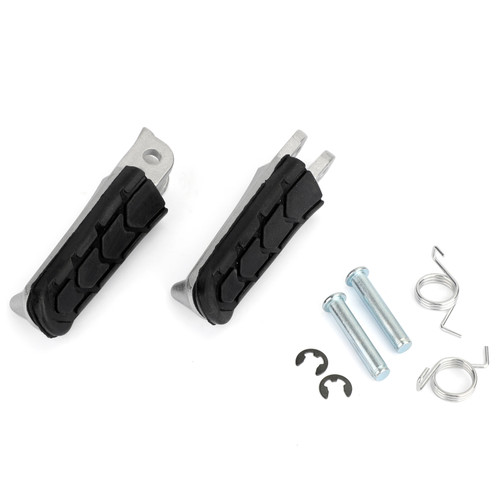 Front Footpegs Set Fit For Honda CBR600 VFR 800 98-02 VTR250 97-10 RC51 CBR1100XX 00-06 Black