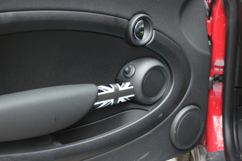 Black Union Jack UK Flag Tachometer Panel Cover for MINI COOPER