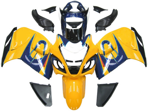 Amotopart Fairings Suzuki GSX 1300 Hayabusa Yellow Blue Alstare Corona Racing  (2008-2020)