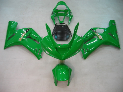 Fairings Kawasaki ZX6R 636 Green Ninja Racing  (2003-2004)