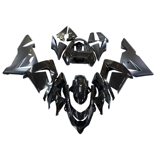 Amotopart Fairings Kawasaki ZX 10R All Black Ninja Racing (2004-2005)