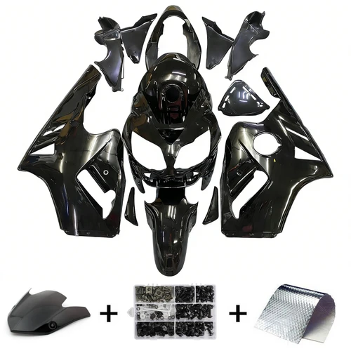 Amotopart Fairings Kawasaki ZX12R Black ZX12R Racing (2002-2005)