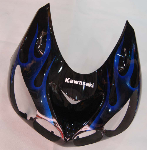Fairings Kawasaki ZX14R Black & Blue Flame Ninja Racing (2006-2011)