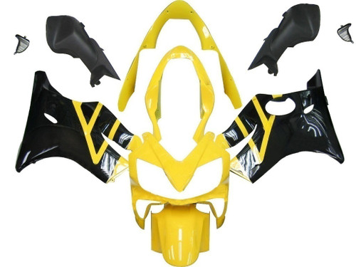 Amotopart Fairings Honda CBR 600 F4i Yellow & Black F4i Racing (2004-2007)