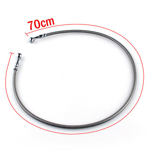 28" 70cm Brake Line Oil Hose Banjo Fitting Stainless Steel End