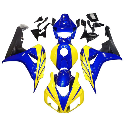 Amotopart Fairings 2006 2007 Honda CBR1000RR Blue Yellow CBR Racing