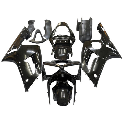 Amotopart Fairings Kawasaki ZX6R 636 Black Ninja Racing  (2003-2004)