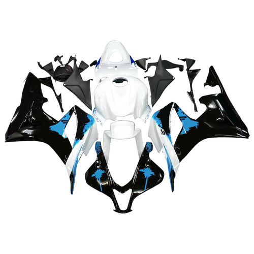 Amotopart Fairings Honda CBR 600 RR Black White Blue Coin RR Racing (2007-2008)
