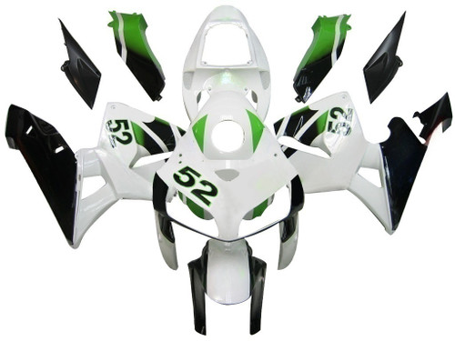 Amotopart Fairings Honda CBR 600 RR White No.52 Hannspree Racing (2005-2006)