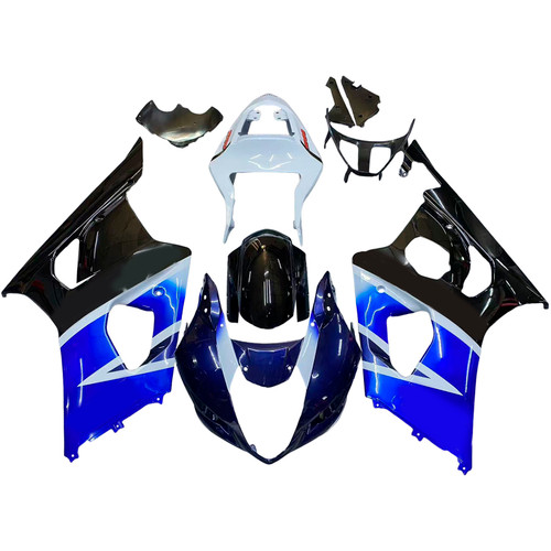 Amotopart Fairings Suzuki GSXR 1000 #Black Blue GSXR Racing  (2003-2004)