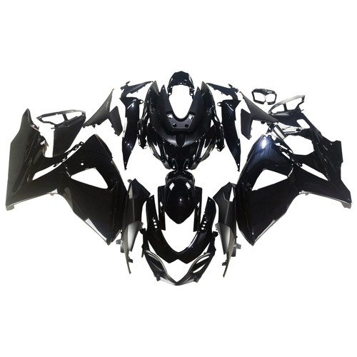 Amotopart Fairings Suzuki GSXR 1000 All Black GSXR Racing  (2009-2016)