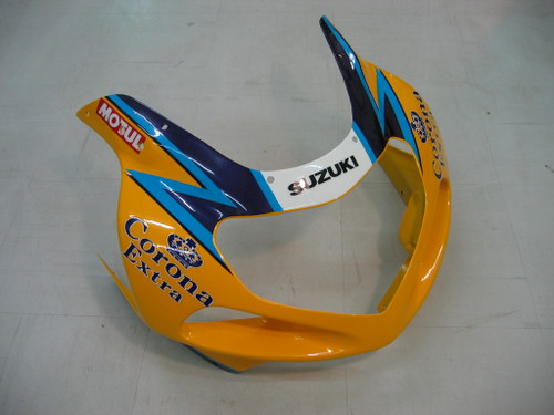 Fairings Suzuki GSXR 750 Yellow Blue Corona GSXR Racing  (2001-2003)