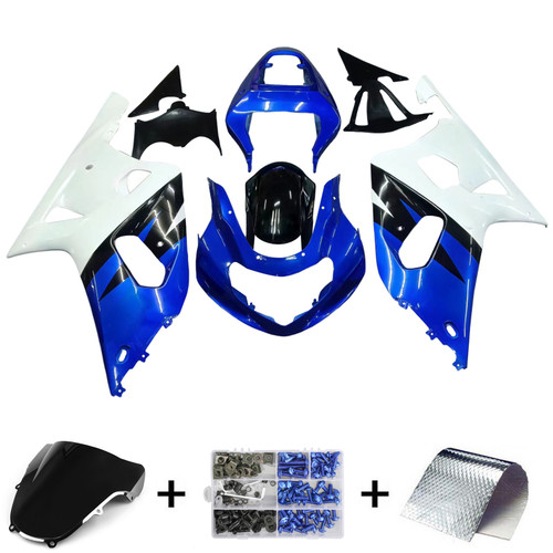 Amotopart Fairings Suzuki GSXR 600 Blue Motul Suzuki Racing  (2001-2003)