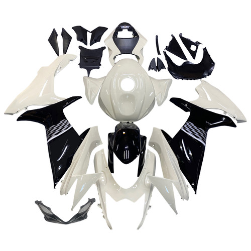 Amotopart Fairings Plastics Suzuki GSXR600 GSXR750 K11 White Black GSXR Racing (2011-2022)
