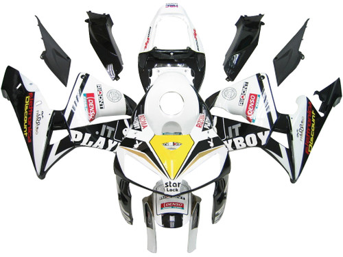 専用2 (Silver) Amotopart Fairings Honda CBR 600 RR Black & White Playboy