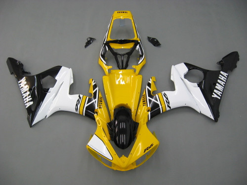 Fairings Yamaha YZF-R6 Yellow White  Black  R6 Racing (2003-2005)