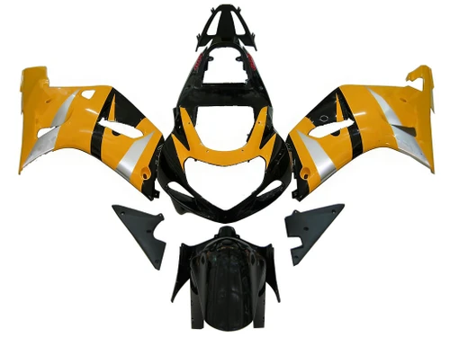 Amotopart Fairings Suzuki GSXR 600 Yellow & Black GSXR Racing  (2001-2003)