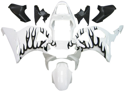 Amotopart Fairings Honda CBR 954 RR White & Black Flame Racing (2002-2003)