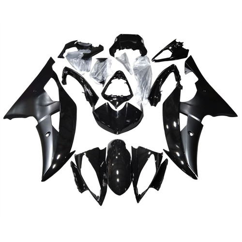 Amotopart 2008-2016 Fairings Yamaha YZF-R6 Contrast Black R6 Racing