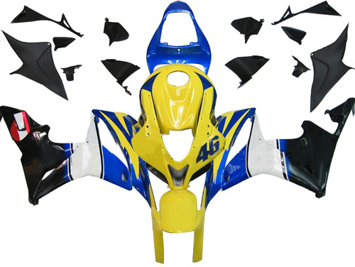 Amotopart Fairings Honda CBR 600 RR Multi-Color No.46 Azzurro Racing (2007-2008)