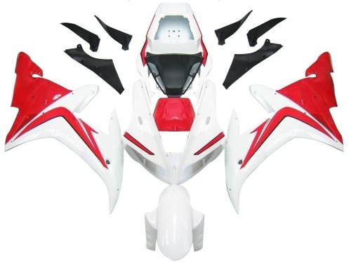 Amotopart Fairings Yamaha YZF-R1 White Red  R1 Racing (2002-2003)