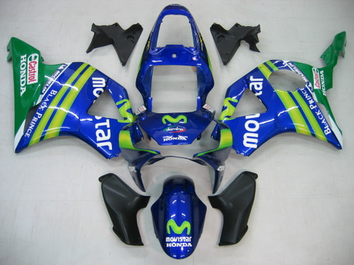 Fairings Honda CBR 954 RR Blue & Green Movistar Racing (2002-2003)