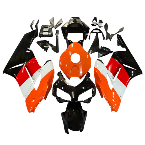 Amotopart Fairings 2004 2005 Honda CBR1000RR Black Orange Repsol Racing