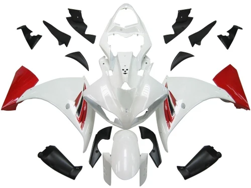 Amotopart Fairings Yamaha YZF-R1 White Red R1 Racing (2009-2011)